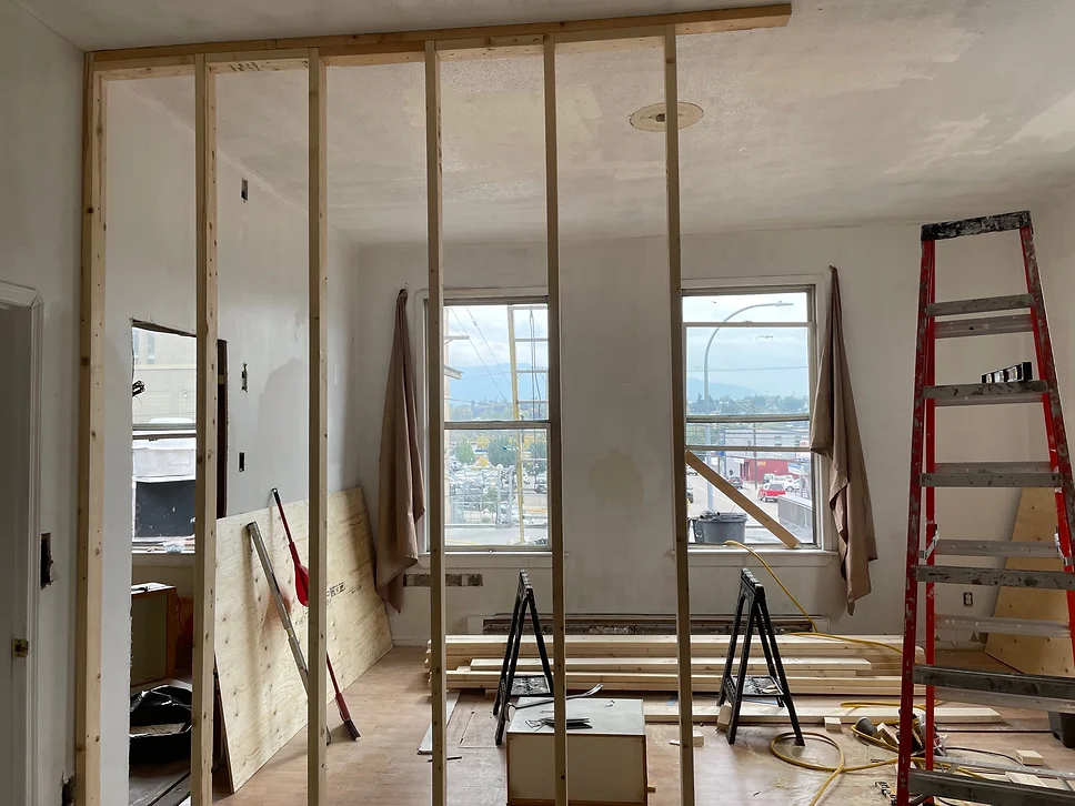 Framing a new wall